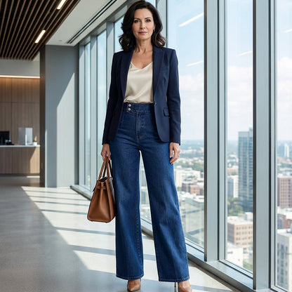 Ellery - High Waist Wide-Leg Jeans