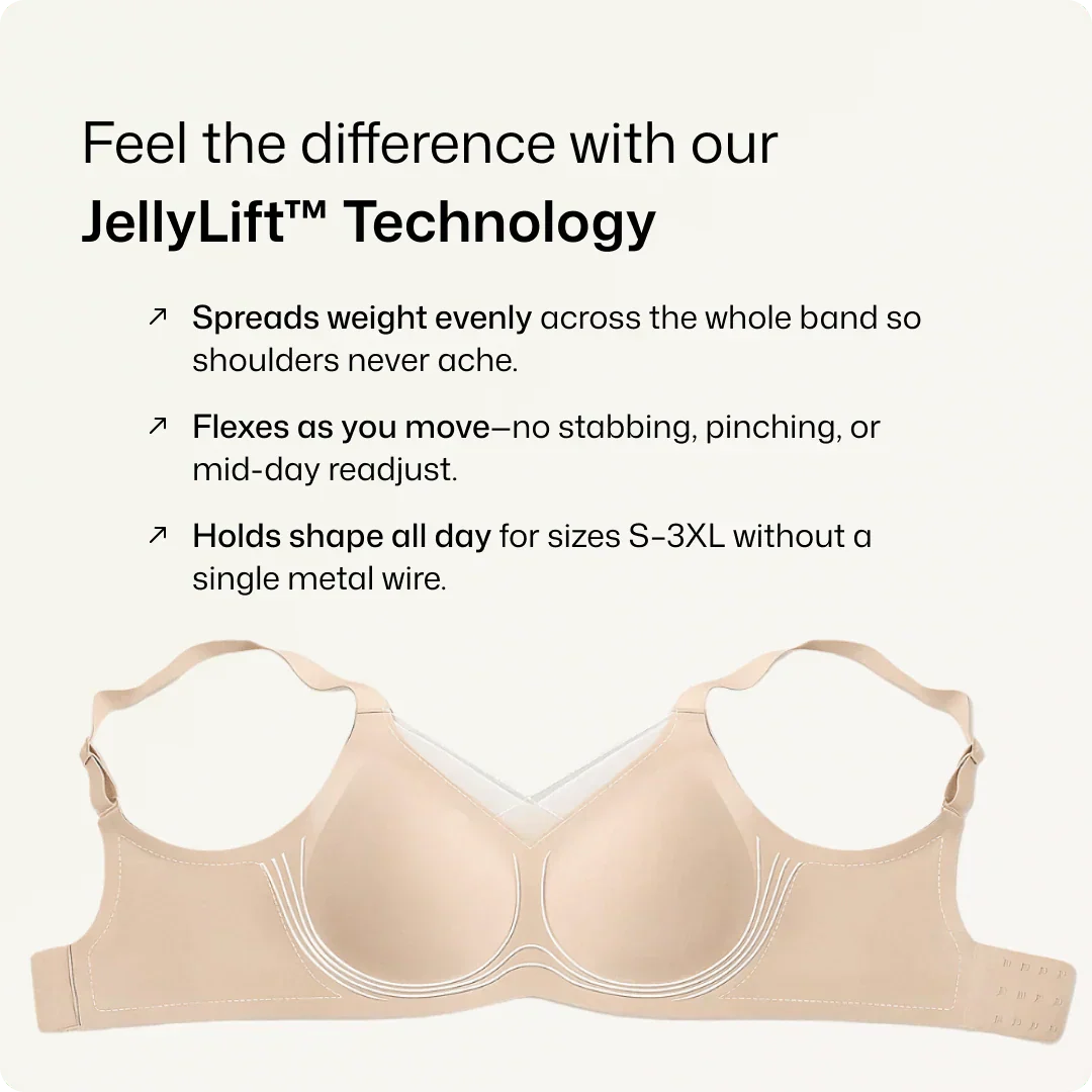 Wireless V-Neck Crossover Mesh Support Bra