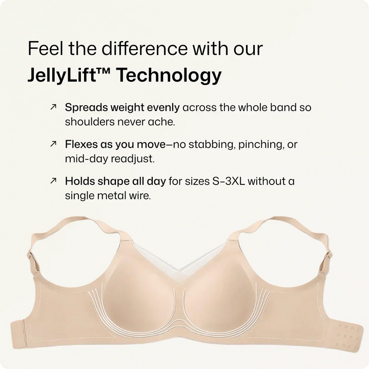 Wireless V-Neck Crossover Mesh Support Bra