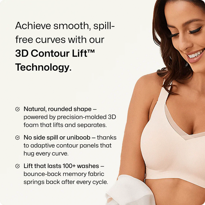 Wireless V-Neck Crossover Mesh Support Bra